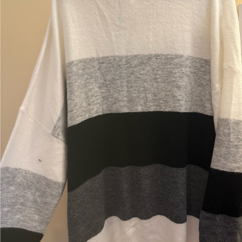 ANDREE BY UNIT Men's Crewneck Sweater - Black, Gray, and White